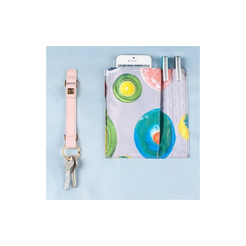 Omega Дамска чанта с мобилно отделение за iPad®Air/Air2, цвят пепел от рози